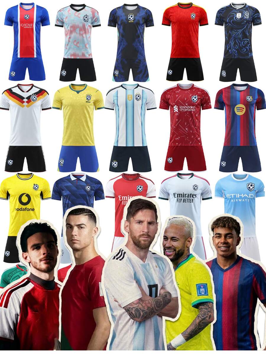 FIFA طقم كرة قدم كأس العالم 2026 فيفا الولايات المتحدة وكندا والمكسيك قميص النادي والمنتخب الوطني مجموعة أنماط متعددة - قميص - مشاهدة 1