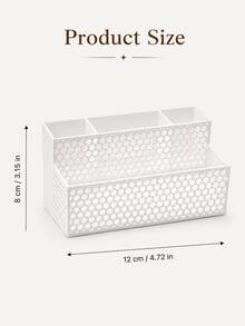 Desktop Storage Organizer Rack, Honeycomb Hollow Design, Multi-Layer Multi-Compartment Shelf, Suitable For Office Supplies And Student Desk Clutter, Innovative Back-To-School Season Gift, Fit For Office Desk And Study Table - Multicolor - View 10