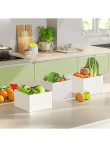 6pcs Buffet Display Stand, White Cube Desktop Storage Rack/Box, Dessert Cake Display Stand, Home Decor, Desktop Ornament, White Acrylic Cube Stackable Display Stand (Hollow Bottom), Suitable For Back To School Supplies, Back To School Festival Decoration, Catering Service, Birthday Party, Romantic Wedding, Baby Shower, Bridal Shower, Dessert Table And Art Exhibition - White - View 5