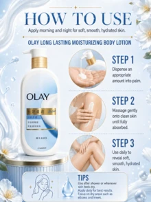 OLAY 長效保濕身體乳液（山茶花香）360g，雙重補水、深層滋潤、快速吸收、不黏膩，適合乾性/敏感肌 - OLAY長效滋潤精華身體乳山茶花香360G - 查看 10