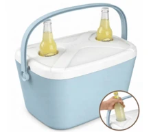 BLOOM STORE - Nevera pasiva rígida Atlantic Bubble con soportes para botellas - Nevera portátil para playa y camping, varios tamaños - Azul - Ver 4