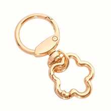 2pcs/4pcs/6pcs/10pcs Zinc Alloy Spring Clasps, Plum Blossom Spring Rings, Metal Open Spring Rings, Buckles For Phone Bags, Keychains, Hooks, Halloween - Multicolor - View 2