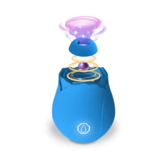 Valentine'S Day Gift: Dual-Purpose Rose Sex Product Simulation Sucking Massage Plus Vibration Stick In One: Multi-Frequency Sucking + Vibration Massage Device Gift With 10Types Of Sucking + Vibration Modes For Women,Purple,Vibrator Christmas GiftA - 新花4 - 查看 1