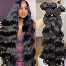CEXXY Grade 12A Quality, Untreated Brazilian Human Hair, Wavy Strands, Natural Hair Color, Untreated Remy Human Hair Extensions, Sewn-In Extensions, No Hair Shedding, Soft And Lustrous, Naturally Voluminous And Full, Highly Heat-Resistant - SPure Natural - View 2