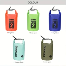 Unisex High-Quality Dry Bag, Roll-Top Lightweight Waterproof Storage Bag, Suitable For Travel, Swimming, Boating, Kayaking, Camping And Beach Activities - Multicolor - View 5