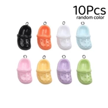 5/8/10/12/15Pcs Mixed Color Sweet Multi-Color Mini Clog Shoe Charms Keychain Backpack Accessories, Suitable For Backpacks, Car Decor, Party Gifts And DIY Projects - Multicolor - View 13