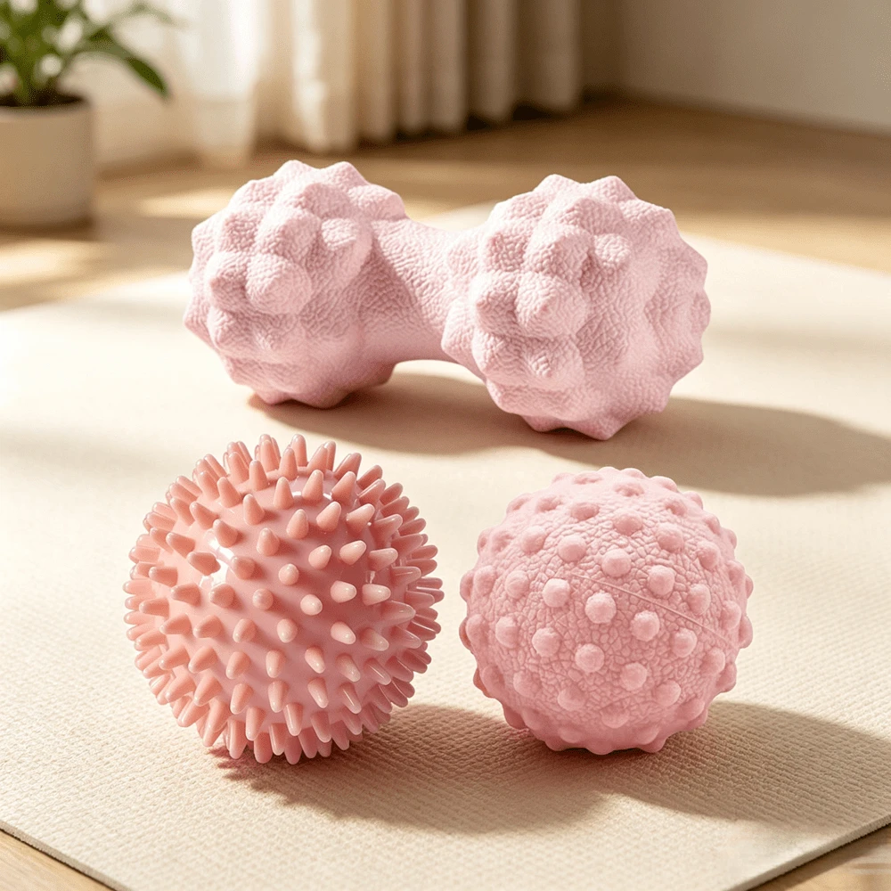 3pcs/Set Fascia Release Massage Ball Kit 3-In-1 Massage Ball Set Lacrosse Ball/Spiky Ball/Massage Roller Precise Trigger Point Targeting Relieve Foot & Leg Soreness Portable Massage Tool