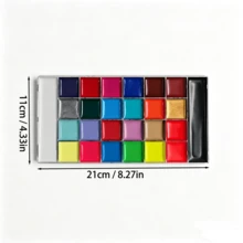 12/20/26/36 Colors Oil-Based Vibrant Painting Pigments, High Saturation, Scratch-Resistant, Suitable For Christmas, Carnival, Halloween, Back To School, Office Use - Multicolor - View 5