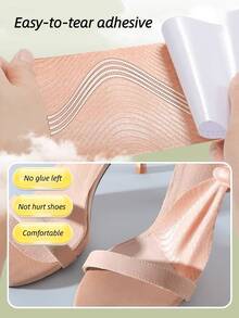 Adhesive Shoe Sole Pads, Breathable Anti-Slip, DIY Shoe Accessories Suitable For High Heels, Gold High Heels, Red Soles, Summer Sandals And Wedges - Multicolor - View 5