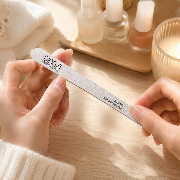 50/100/150PCS Hot Popular Bulk Grey Wood Professional Lisanai Emery Board Nail File 180 240