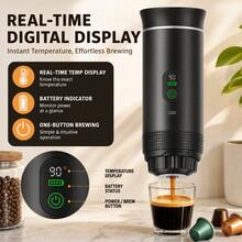 On-The-Go Self-Heating Coffee Maker, USB Rechargeable 2-In-1 Espresso Gadget For Busy Moms, Car & Daily Errands,Coffee Maker,Kitchen Essentials,Kitchen Appliance,Espresso,Coffee Capsule Storage Bag - Multicolor - View 6
