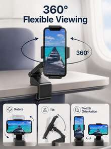 Multifunctional Foldable Phone Stand, Phone Accessory, Supports 360-Degree Rotation, Anti-Slip Design, Suitable For Travelers, Back-To-School Students And Flight Passengers - Multicolor - View 15