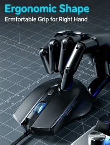 Acer Wired USB Gaming And Office Mouse, Ergonomic, Compatible With Laptops And Desktops - View 3
