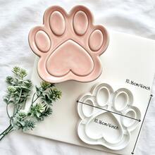 1 Soft Clay Jewelry Dish Mold, Suitable For Beginners And Artists, Clover, Cat Paw, Lotus Leaf, Shell Shaped Jewelry Dish And Coaster Mold For Polymer Clay, Polymer Clay Tools, Suitable For Earrings, Pendants, Holiday Craft Accessories, Durable Plastic Mold, Soft Clay Jewelry DIY Tools - White - View 9