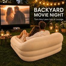 Premium Inflatable Sofa, Indoor/Outdoor Use, Newly Upgraded Version, Portable, Perfect For Lying Down Watching Football Games, Leisure And Entertainment, Camping, Garden, Holiday And Christmas Relaxation, Multi-Mode Use, Easy To Store - A - View 6