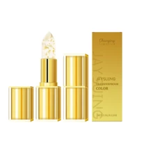JAYSUING 2PCS Transferproof Color Changing Lipstick  Color Changing Lipstick Gold Foil For Women Moisturizing Glossy Shine Lip Gloss Deep Nourishment Christmas Gifts Valentine's Day Gifts - 金色 - 查看 7