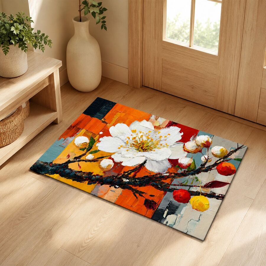 Alfombrilla de drenaje con estampado/Alfombrilla absorbente/Alfombrilla de secado para cafetera & vajilla - Protector de mesa de poliéster absorbente con respaldo de goma antideslizante, decoración de encimera de cocina - Mantel individual para bar en casa & mesa de comedor - Multicolor - Ver 1