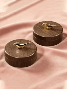 1pc Bird-Shaped Ashtray With Lid, Windproof Ash Box, Stainless Steel Inner Liner, Easy To Clean Textured Ashtray, Suitable For Home And Office, Prevents Ash Scattering, Creative Nordic Style, Great Gift - Multicolor - View 2