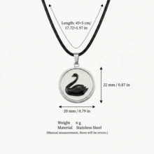 1/2/3/4pcs New Fresh Flower & Rabbit Necklace, Elegant Style, Oil Drip Craft, 18K Gold PVD Plated 316 Stainless Steel Material, Stainless Steel Jewelry. Suitable For Wife And Mother To Wear, Easy To Match With Girls' Daily Outfits, Beach Vacation Parties, Music Festivals, Travel And Sightseeing Occasions, Charming Women's Jewelry, Women's Bracelets And Necklaces, Small Accessories. - Multicolor - View 11
