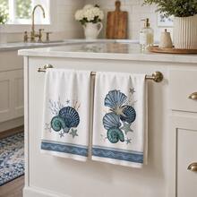 2/4/6pcs Set, Dish Towel, Ocean Creature Pattern Printed Towel, Ultra-Fine Microfiber Modern Absorbent Cloth, Cooking And Baking Tea Towel, Dish Cloth, Cleaning Towel, Hand Towel, Tea Towel, Ultra-Soft And Highly Absorbent, Kitchen Decor, Gift For Neighbors, Gift For Mom, Birthday Gift, Sweet Housewarming Gift For Friends, Kitchen Accessories, Daily Necessities, Life Essentials - Multicolor - View 3