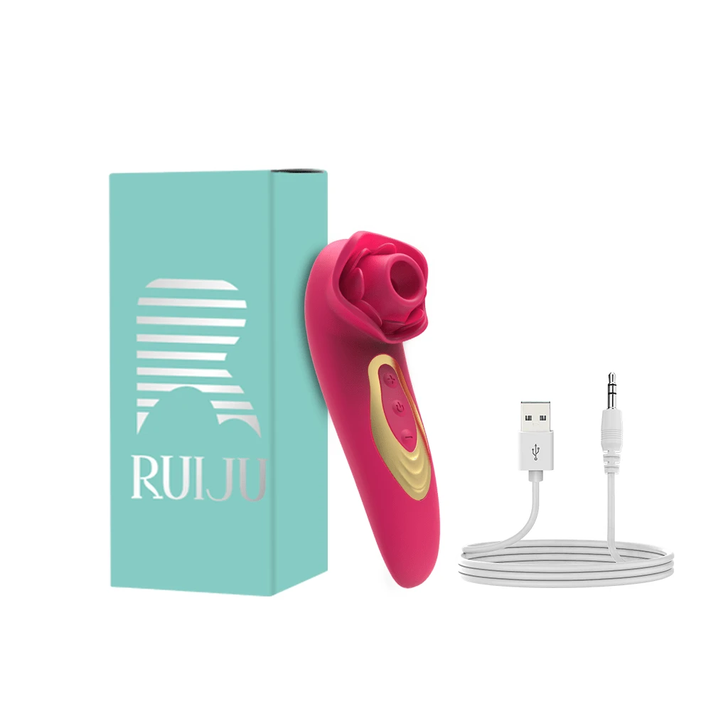 Dildo - Dildo - Rose Sex Toy Dildo Vibrator - 3In1 Rose Sex Stimulator For Women With 10 Sucking & Thrusting Dildo G Spot Vibrators, Adult Clitoral Nipple Suck For Woman For Man Couples,Vibrator Christmas GiftA - 新款av棒1 - 查看 1