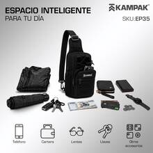 Pechera Kampak Ep35 Mochila Táctica Cruzada Urbana Multiusos - Negro - Ver 2