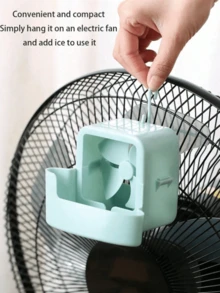 Hanging Fan Ice Cooling Box, 4 Ice Boxes Included. Portable Air Cooler Fan Accessory, Ice Wind Chiller For Standing Floor Fan Home Use. Home Standing Fan, Bedroom, Living Room, Dormitory, Summer Indoor Cooling - Multicolor - View 6