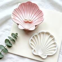 1 Soft Clay Jewelry Dish Mold, Suitable For Beginners And Artists, Clover, Cat Paw, Lotus Leaf, Shell Shaped Jewelry Dish And Coaster Mold For Polymer Clay, Polymer Clay Tools, Suitable For Earrings, Pendants, Holiday Craft Accessories, Durable Plastic Mold, Soft Clay Jewelry DIY Tools - White - View 5