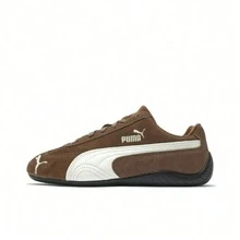 Giày thể thao cổ thấp đế mỏng thoải mái, đa năng, dòng PUMA Speedcat, chất liệu da thật, màu nâu đậm, thích hợp cho cả nam và nữ. - Nâu sẫm - Xem 13