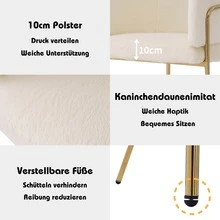 Faux Fur Pet Chair White - 白色 - 查看 4