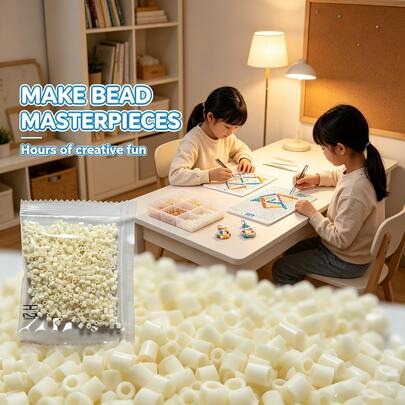 Bead Refill Pack Series H Perler Beads 2.6mm 1000pcs Bead Set, Suitable For DIY Jewelry, Pixel Art, Handicraft Decoration And Creative Projects, Christmas Gifts, 3D Handmade Puzzle DIY Ironing Bead Handicraft Production