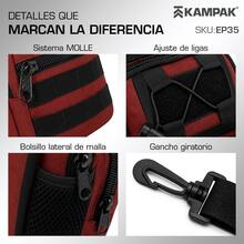 Pechera Kampak Ep35 Mochila Táctica Cruzada Urbana Multiusos - Granate - Ver 2