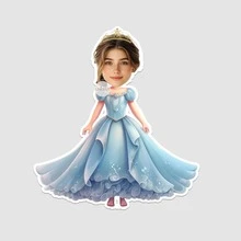UNICCUT Custom 15th Birthday Photo Stickers For Girls, Personalized Portrait Face Head Photo Adhesive Labels, Party Decoration - Multicolor - View 11