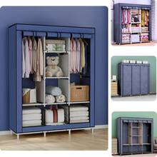 Foldable Wardrobe Closet For Organizing Clothes With Zipper - 125x45x165 隨機 - 查看 2