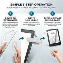 Remote Control Page Turner For Kindle Paperwhite Kindle 10 Kindle 11 Kindle Scribe Kindle Oasis Accessories E-Reader Surface Camera Remote Shutter, For IPhone, Android, Tablets, Reading Novels - View 5