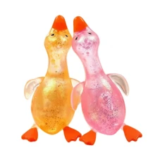 1pc Maltose Duck - Cute Soft Slow Rebound Teddy Squeeze Stress Relief Ball, Stress Relief Toys, Squeeze Toys, Stress Relief Gadget, Creative Stress Ball, Party Bag Fillers Toys, Girls Toys, Fidget Toys, Birthday Gift, Children Toys - Multicolor - View 3