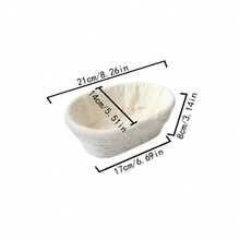 1pc Round/Oval Rattan Bread Proofing Basket With Liner, Sourdough Bread Baking Basket, Multi-Functional Kitchen Tool, Multiple Sizes Available, Handmade Bread Shaping Basket, Natural Rattan Material - View 17