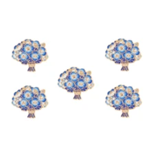 Forget-Me-Not Flower Enamel Pin Fashion Decorative Badge Ornaments Lapel Bag Badges Gifts - Multicolor - View 13