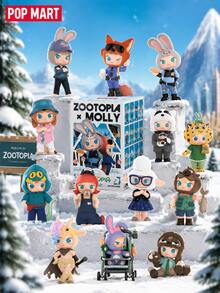 POP MART MOLLY Disney Zootopia Collaboration Series Blind Box,Resin Not Plush,MOLLY Animal Series Figure Collectible Blind Box,Zootopia Movie Cute Mini Character Collaboration Molly Figure Statue Display Blind Box,Theme Party Birthday Christmas Gift - Multicolor - View 1