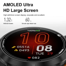 PANDA G9 多功能智慧手錶,矽膠錶帶,1.32 吋 AMOLED 高畫質螢幕,GPS 定位運動手錶,支援多國語言,多種運動功能,相容 iOS / Android 系統,2GB 記憶體,5ATM 防水適合游泳,可連接 TWS 耳機,藍牙通話,訊息通知,遠端音樂,遠端拍照 - 黑色 - 查看 4