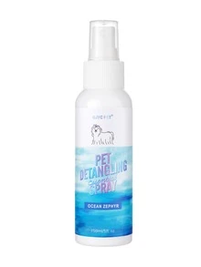 GJYC PET 薰衣草狗狗解結噴霧 - 免沖洗護髮素，適用於糾結毛髮，解結噴霧，使毛皮柔軟亮澤，所有毛質的美容必需品，5 Fl Oz - 紫色 - 查看 9