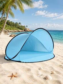 Lightweight Portable Quick Setup Beach Tent | 2-3 Person Automatic Pop-Up Beach Tent | Beach Essential | Breathable And Spacious | Great For Camping And Picnic | Outdoor Gardening Supplies | Suitable For Fishing And Hiking | Summer Outdoor Gear | Sunshade Canopy | Camping Tent | Automatic Pop-Up Tent | Party Tent, UV Protection Sunshade, Waterproof Instant Setup Tent, Suitable For Beach, Camping, Picnic, Fishing - Multicolor - View 10