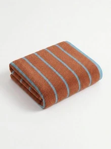 Veyra Day 1pc Cotton Striped Towel For Bathroom, Aesthetic Soft Absorbent Face & Hand Towels, Boho Vintage Towel - Multicolor - View 10