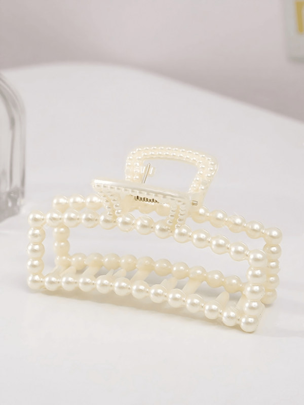 1pc Square Back Hair Clip Suitable For Daily Wear