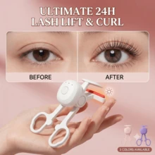 ICEWLESS Professional Heated Eyelash Curler, Instant Volumizing & Curling, Fast Heating Technology, Wide Arc Design Fits All Eye Shapes, Long-Lasting All-Day Wear, Portable Makeup Accessory 150mAh - Multicolor - View 9