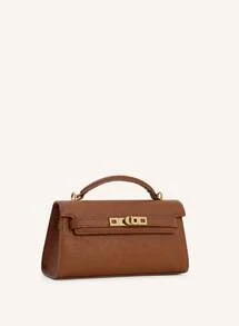 Lightweight Crocodile-Pattern PU Handbag, High-Quality Large Capacity Handbag, Fashionable Women's Handbag With Metal Buckle - 棕色 - 查看 5