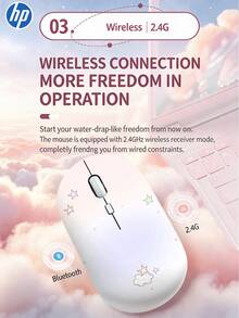 HP Wireless Silent Mouse, Ergonomic Right-Handed Design, 2.4GHz Reliable Connection, Suitable For Desktop And Laptop - View 6