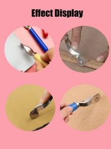 Metal Tracing Wheel, 5 Colors Available, Colorful Round Handle, Sewing DIY Fabric, Leather Sample Transfer, Home Tailoring Pattern Making, Fabric Craft Beginner Tool - Caster Wheel - View 8