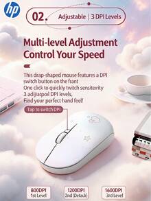 HP Wireless Silent Mouse, Ergonomic Right-Handed Design, 2.4GHz Reliable Connection, Suitable For Desktop And Laptop - View 5