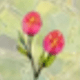 Floral Static Window Cling